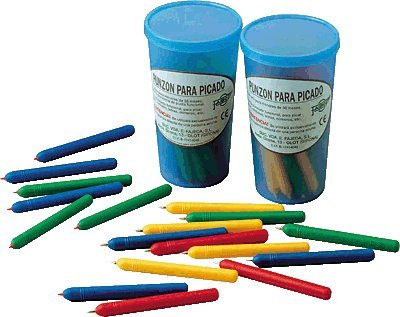 Faibo 727711 Pack de 25 Poinçons en plastique Multicolore