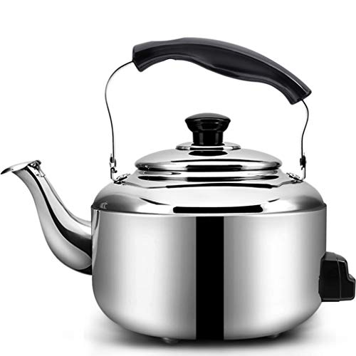 MDL Bouilloire de sifflet ouverte  l'eau, 304 cuisinire  gaz  induction en acier inoxydable 4/5 / 6L (taille : 4L)