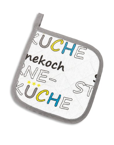 Geschirrtuch Frottier, Sternekoch, grau, KRACHT, Format 50/50, 100% Baumwolle - 5