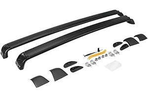 MHysa Barras Coche Bacas de Techo Rieles De Techo Portaequipajes Compatible con para Tesla Model Y 2025 2024 2023 2022, Black Roof Rack