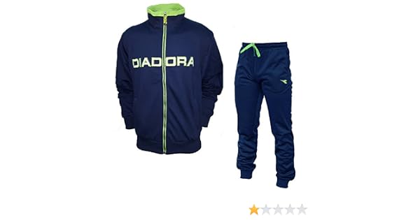 60917 nuova collezione tuta uomo full zip con polsini cotone DIADORA art  Uomo Abbigliamento sportivo berjaya.edu.my