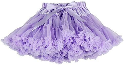 Candy Bow Dance Tutus Pettiskirt with Matching Headband Bow UK 2-4 Years Lilac