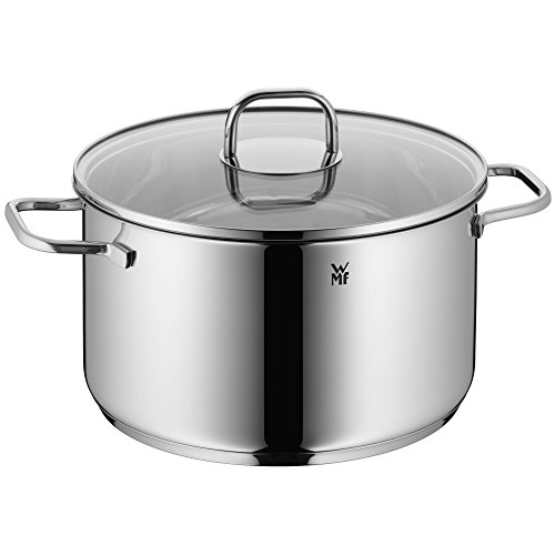 WMF Topf-Set 5-teilig Bratentopf Fleischtopf Stielkasserolle Inspiration Schüttrand Glasdeckel Cromargan Edelstahl rostfrei poliert induktionsgeeignet spülmaschinengeeignet - 5