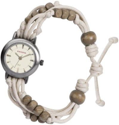 Women's Quartz Watch with Beige Dial Analogue Display and Beige Plastic or PU Strap KLF-0005L