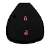 KMH TO00014BKPL 2 Button Remote Key Cover for Toyota (Black and Purple) RS.196.00