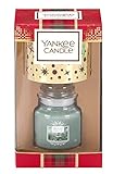 YANKEE CANDLE White Fir Ensemble Cadeau avec Abat-Jour en Verre Multicolore 18,5 cm