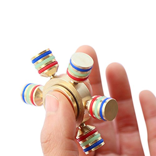 Pure copper Hands Fidget Spinner Toy help focus fidget toy Stress Reducer Perfect For ADD, ADHD, Anxiety, and Autism Adult Children with night light Pure copper Hands Fidget Spinner Toy help focus fidget toy Stress Reducer Perfect For ADD, ADHD, Anxiety, and Autism Adult Children with night light