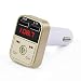 Produktbild Bluetooth FM Transmitter, Auto Radio Bluetooth Adapter Freisprecheinrichtung mit Mikrofon, Dual USB Ladegerät Wireless mp3 Player (B)