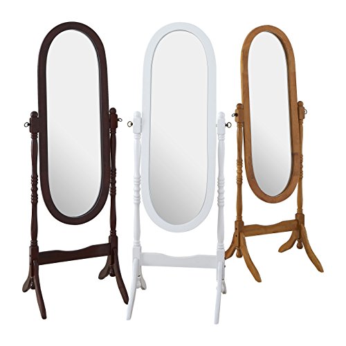 Premier Housewares Holz-Standspiegel, Mahagoni - 8