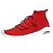 Produktbild FeiBeauty Herren Sneaker Schnürschuhea Stricken Oberer Outdoor Sportschuhe Mode Socken Schuhe Fitness Turnschuhe Turnschuhebequeme atmungsaktive Luftkissenschuhe Schwarz, Rot, Weiß, Grau