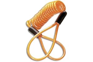 3C EVOLUTION I XTRM DISC LOCK REMINDER CABLE FOR MOTORCYCLE MOTORBIKE SCOOTER BIKE USE - Orange - by 3C Evolution