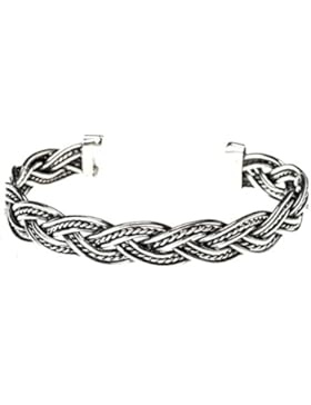 Großer Wikinger Armreif ~ RAGNAR ~ Krieger - 925 Sterlingsilber (arm14-3)