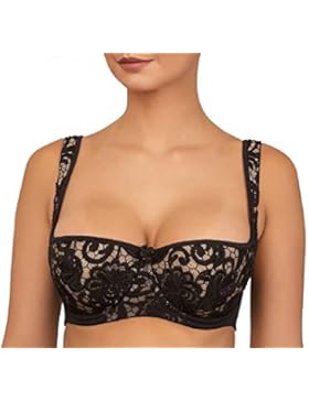 Balconett Halbschale Push up Bügel Dirndl BH Coco schwarz nude 70 75 80 85 90 95 100 B C D E F G