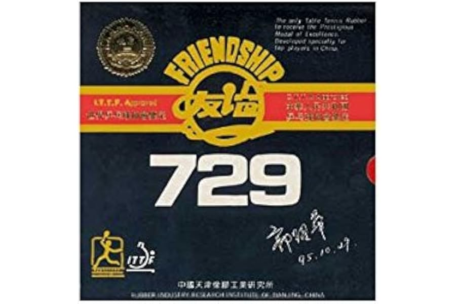 Friendship 729 FX SUPER TABLE TENNIS RUBBER (Red, 2.0mm)
