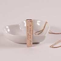 LITTLE MESSAGE...Kette mit Gravur Messagekette Botschaft Namenskette rosévergoldet