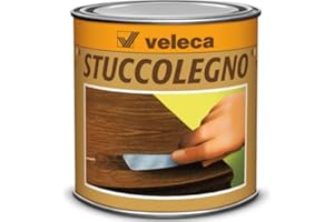 Stucco in Pasta per Legno Veleca colore Noce Chiaro 250 gr
