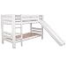 Produktbild Bubema Maja Kinder Etagenbett / Hochbett, Buche massiv, mit oder ohne Rutsche, verschiedene Farben - Grösse Mit Rutsche - Härtegrad Weiß lackiert