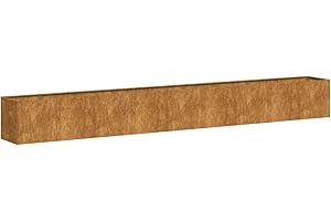 vidaXL Jardinière rouillé 360x40x40 cm Acier Inoxydable, Pot de Fleurs, Support de Plantes, lit surélevé, Support de jardinière, bac à Plantes