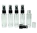 6 Pcs Empty Clear Glass Perfume Bottles Refillable Essential Oil Perfume Spray Bottles Wholesale Aromatherapy 8 ml Atomizer Bottle