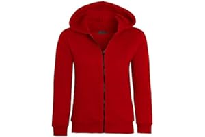 shelikes Kids Girls Boys Zipper Hoodie Unisex Zipper Top Jacket PE School Sweat Hoodie Casual Fashion UK Size 5-14 Years