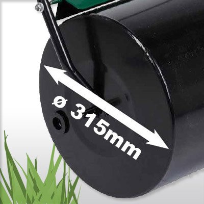 Walze Rasenwalze Handwalze Gartenwalze aus Metall, befüllbar – POW 63890 - 3