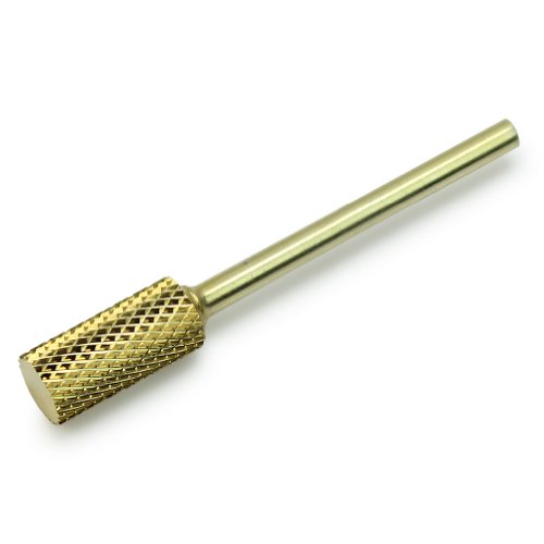 Gold Tone Nail Manicure Rotary Carbide File Drill Bit For Nail Drill Machine