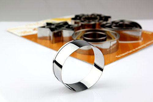 Sportfun 12-tlg Backzubehör Set Edelstahl Keks Ausstecher Kuchen Plätzchen Ausstecherform mit präzises Ausstechen angenehme Handhabung - 3
