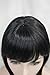 Kalyss Women's Short Bob Synthetic Black Hair wigs As Real Hair wig