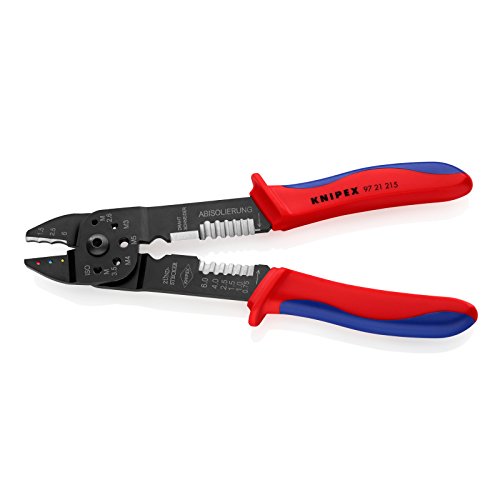 Knipex 97 21 215 – Crimpzange für isolierte Kabelschuhe und Steckverbinder - 2