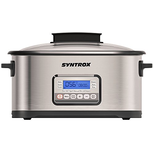 Syntrox Germany 16 in 1 Sous Vide Kocher, Multikocher, Niedrigtemperaturgarer , Vakuumgarer, Slow Cooker Langsamgarer, Schongarer der Premiumklasse - 9