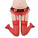 Produktbild Unterwäsche Dessous lingerie Damen,Yanhoo Heiße Mode Frauen Strumpfhalter Dessous Strumpf G-String Unterwäsche (rot, Freie Größe)