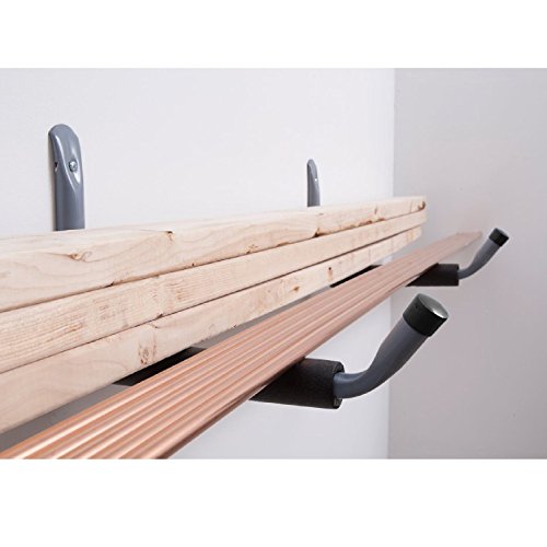 2 x Riesen Schwerlast Storage Haken Wand montierte Leiter Fahrrad Garage gepolsterte Hook - 2