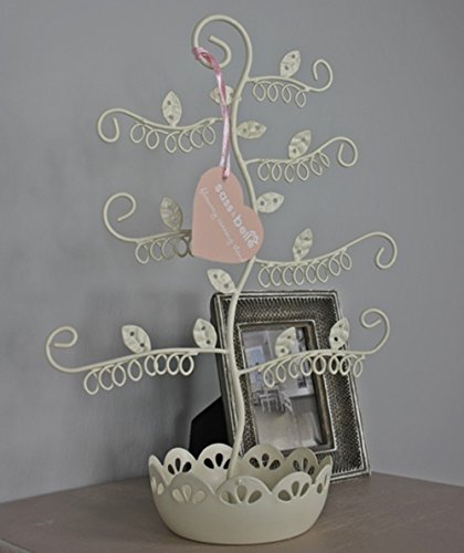 sass & belle Schmuckbaum Metall weiß Schmuckhalter Schmuckständer edel creme