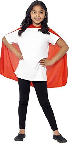 Smiffys Children's Cape, Red, Mid Length, One Size, 44076 Smiffys Children's Cape, Red, Mid Length, One Size, 44076