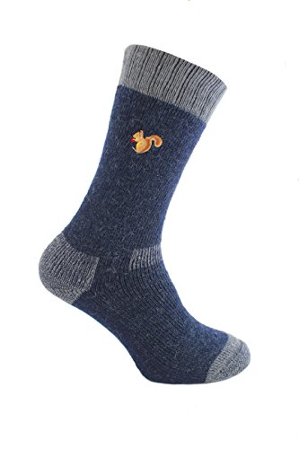 Bramble 1pk Mens Voyager Socks (11-13, Navy/Grey)
