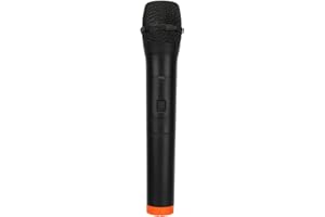 Yunir Micrófono inalámbrico Universal VHF, plástico ABS Micrófono de Mano Universal Profesional Micrófono de recepción USB, para Cantar y Hablar, Plug and Play