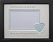 Thank you for being my Godparents Photo Frame, Black 9 x 7, Personalised (Godparents - Blue heart)