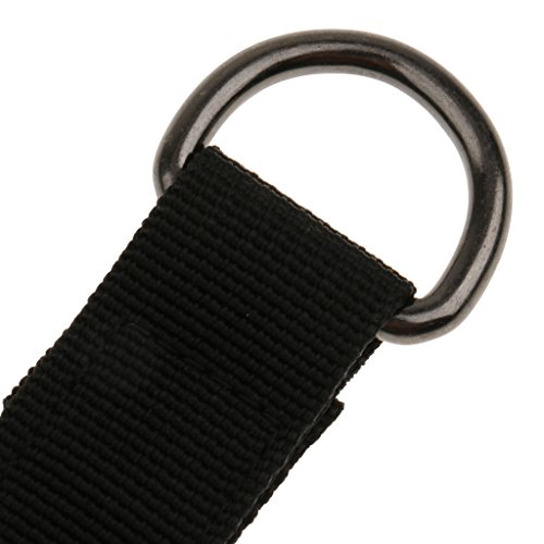 Nylon Hanging Hammock Straps Belt Kit with Haken Ringe fuer Hängematten Straps – wie bild, 25cm - 5