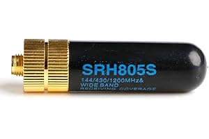 ZOAZR Mini Antena Corta Walkie Talkie SRH805S SMA-F Hembra Antena de Doble Banda para Baofeng GT-3 UV-5R BF-888s Radio QX2B