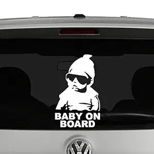 Wall Attraction Swag Baby on Board Car Sticker & Decal