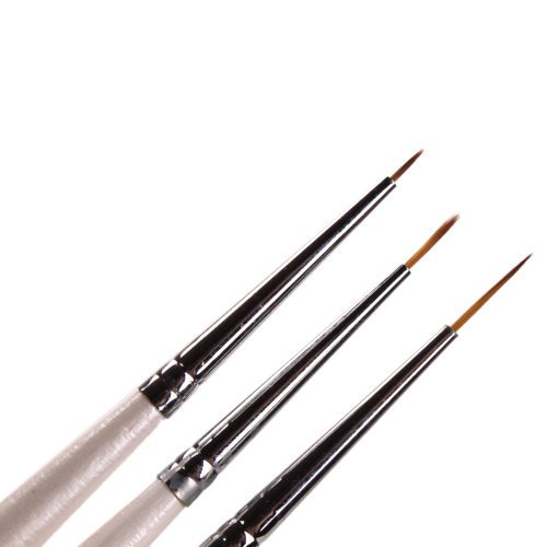 Nagel-Pinsel, professionell, Zobel, für Details, 3er-Set