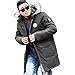 Produktbild Luckycat Herren Winter mittlerer Länge Reißverschluss Plus Größe mit Kapuze Tasche verdickt Baumwollmantel Mode 2018