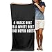 Produktbild ewtretr Strandtücher Super Beach Towel A Black Belt is A White Belt Polyester Velvet Beach Towels 31" X 51" Inch Lightweight for Beach Gym Yoga