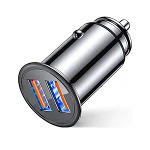 HSR Dual Two USB Mini Car Charger for Mobile Phone Tablet GPS 3.1A Fast Charger Dual USB Car Phone Charger Adapter for All Car