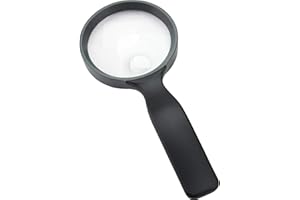 CARSON OPTICAL Carson JS-36 ręczna lupa ręczna z 2-krotnym powiększeniem i zintegrowaną soczewką punktową z 4,5-krotnym powiększeniem