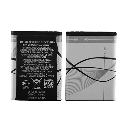 XHDATA BL-5B 1020mAh Rechargeable Battery Black.