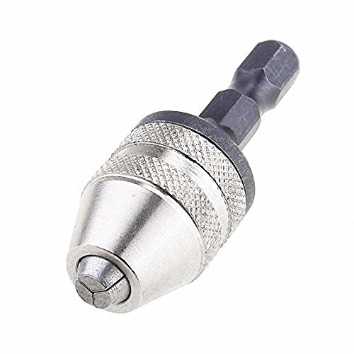 Fortag Schnellspannbohrfutter 1/4" Sechskantschaft Bohrfutter Schnellspann Zahnkranzbohrfutter Schraubendreher Keyless Schlagschrauber Schnellspann-Bohrfutter Bohrschrauber Bohrer 0.3-3.6 mm