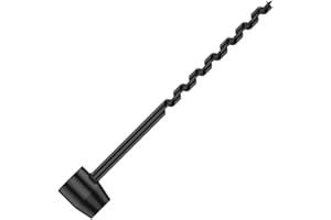 IRAZA Handbohrer,Handbohrmaschine für Holzbearbeitung,Manueller Schraubenschlüssel,Erdlochbohrer,Spiralbohrer für Outdoor-Camping, Wandern, Dschungelabenteuer (10 * 230)