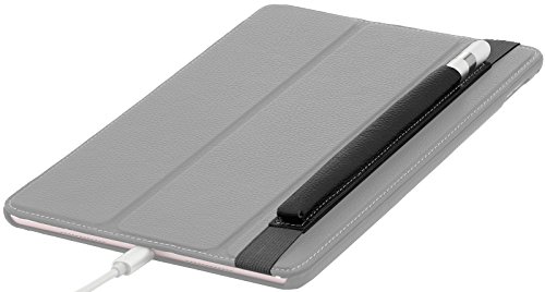 StilGut Pencil-Halter für Apple 9,7″ iPad Pro und iPad Pro 10.5″ aus echtem Leder. Stift-Halterung zur sicheren Aufbewahrung des Apple Pens, Schwarz - 4
