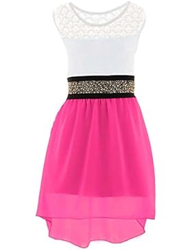 PK99vDa Mädchen fest Kommunions Hochzeit Kinder festlich Party kleid Gr.98-176